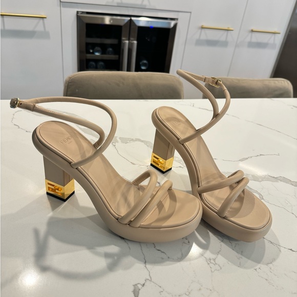 Fendi Baguette Heeled Sandals - Picture 1 of 4